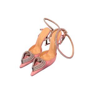 Mach & Mach Triple Heart Ankle-Strap Pumps Sz 38.5 US 8.5 MSRP $1020  NEW OTHER